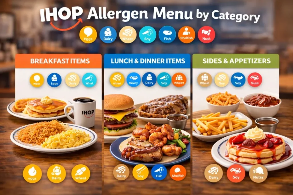 IHOP Allergen Menu by Category