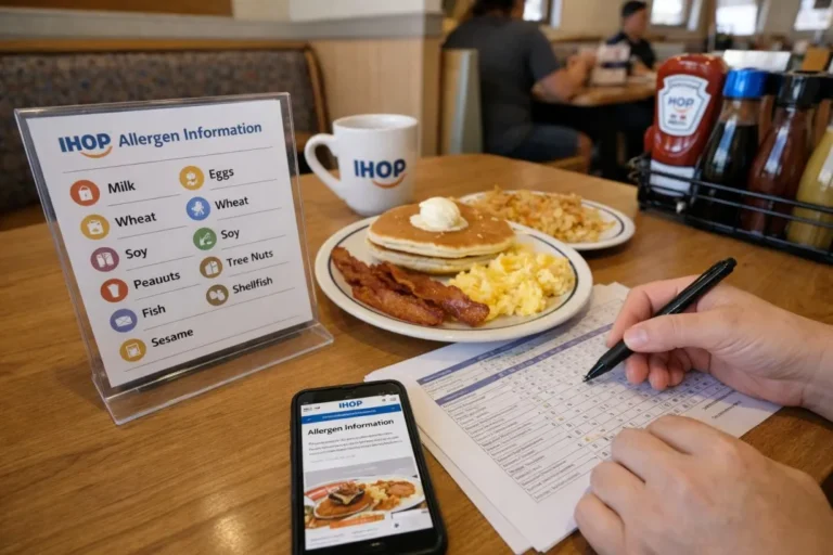 IHOP Allergen Menu