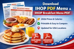 IHOP PDF Menu