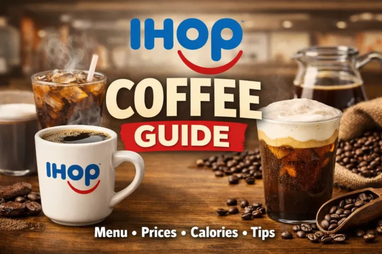 IHOP coffee menu