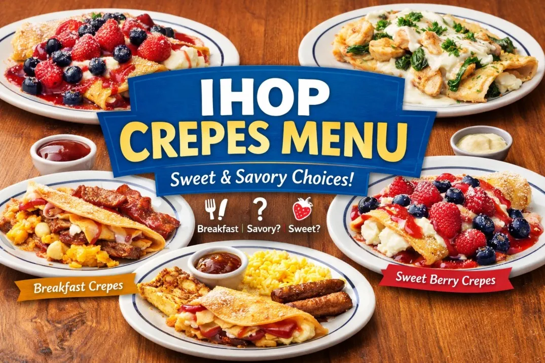 IHOP crepes menu
